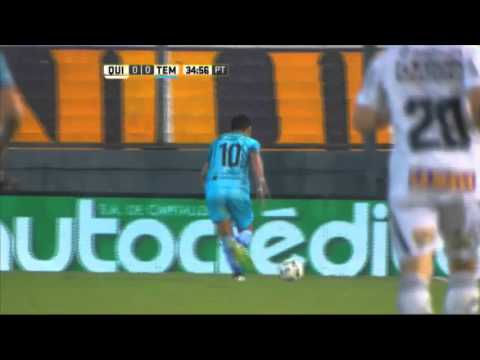 Gran atajada de Dulcich. Quilmes 0 - Temperley 0. Fecha 12. Primera División 2016.
