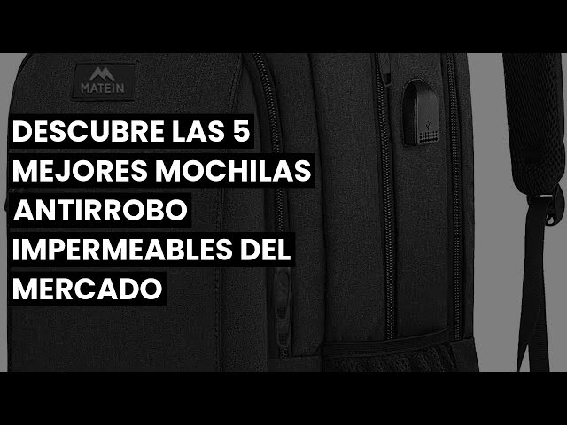 Vídeo relacionado con BIKROD Mochila para hombre, mochila escolar, para niños y adolescentes, gran impermeable, para trabajo, viajes, con funda antirrobo, 15.6, Clásico