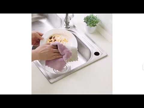 Clean kitchen strong water absorption rag Non-greasy kitchen clean towel