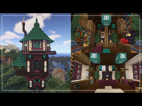 MsMerée - Minecraft |  Fantasy Wizard Tower Interior Decorations | Speed Build