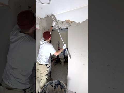 Flur verputzen im Altbau 🚧 #renovieren #altbau #handwerk