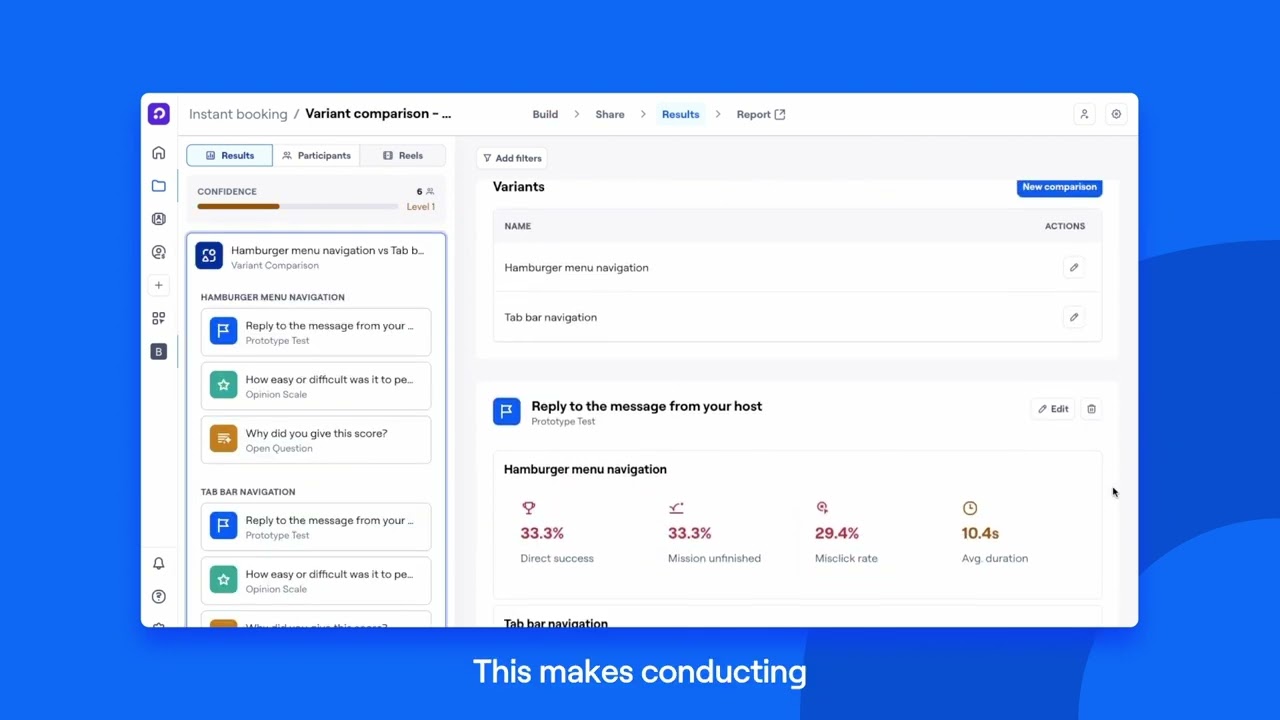 Maze user testing platform feature demonstration