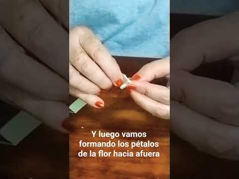 Flor en cinta de tela fácil y rápido #aprender #santander #bucaramanga #colombia #arte