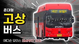 대우도, 현대도 안 만드는 형태의 버스? 우리나라에서 유일하게 생산 중인 ‘11m급 고상버스’! / 에디슨모터스 SMART 110E