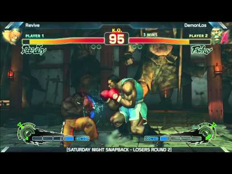 SSF4: Revive (Deejay) vs DemonLos (Balrog) - Saturday Night Snapback 6.4