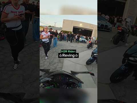 Ninja H2R Aura Farming at Big Bike Meet! 🔥