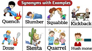 Synonyms with Examples || Synonyms for Daily Use || English Vocabulary and words