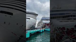 MSC WORLD AMERICA AND NCL GEM IN SAN JUAN!🇵🇷  #shorts