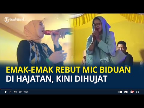 Viral Emak-emak Rebut Mic Biduan di Hajatan, Minta Maaf Usai Dihujat