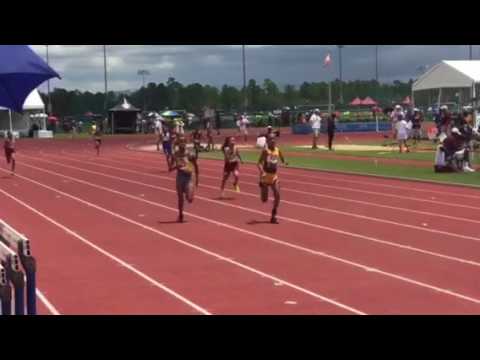 2017 AAU CLUB CHAMPIONSHIPS girls 200m prelims heat 6
