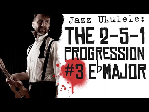 Basic Jazz for Ukulele #3: the 2-5-1-Progression in Eb Major – Iso Herquist