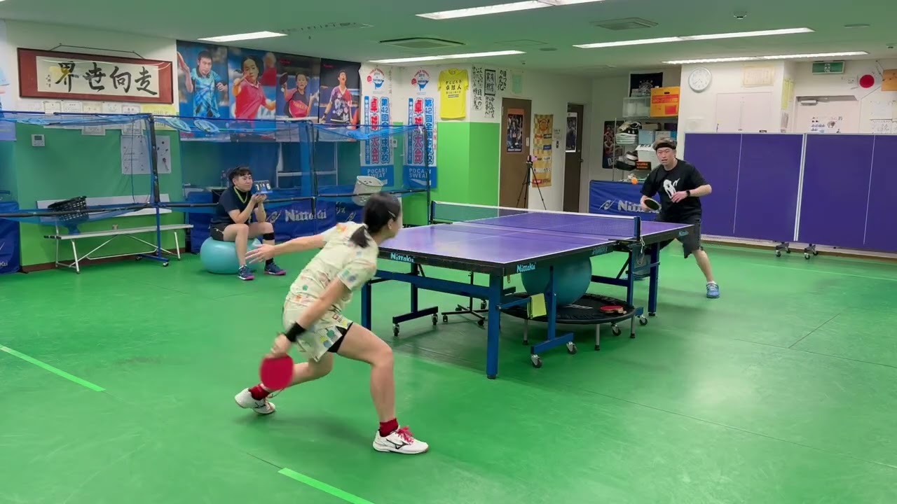 2026年3月5日“まさコーチVS女帝片上”ラージボール対決‼︎（審判ファントムニキ）