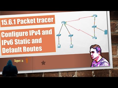 15.6.1 Packet Tracer – Configure IPv4 and IPv6 Static and Default Routes