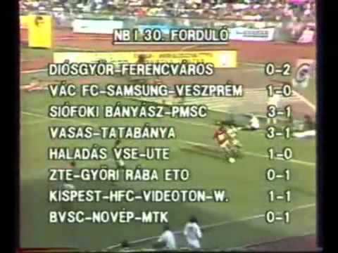 Diósgyőri FC - Ferencváros 0-2, 1992. Tavasz
