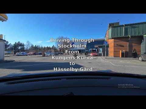 🚗 STOCKHOLM City Drive | Relaxing POV Driving Tour with Music 🎶🇸🇪 |  Kungens Kurva to Hässelby Gård