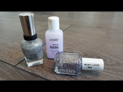 Nagellack : Essie vs. Sally Hansen Glitzerlack silber