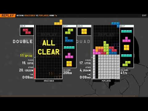 TETRIO short 112 APM game (APM pb in tetra league) [S+]