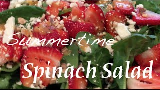 Summertime Strawberry Spinach Salad