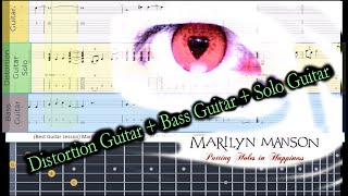 (Best Guitar Lesson) Marilyn Manson - Putting Holes In Happiness (slow speed for lesson)