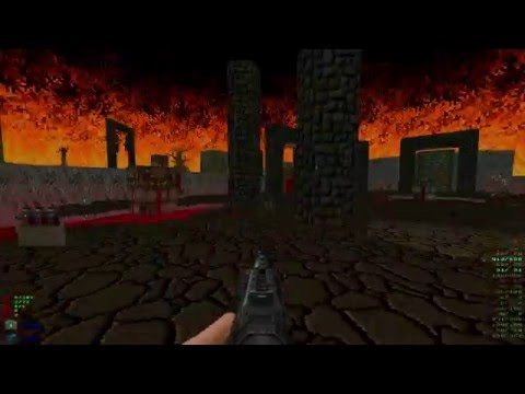 Brutal Doom v20b gameplay [Sacrificial Grounds]