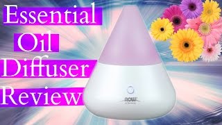 NOW Ultrasonic Essential Oil Diffuser Review & Demonstration