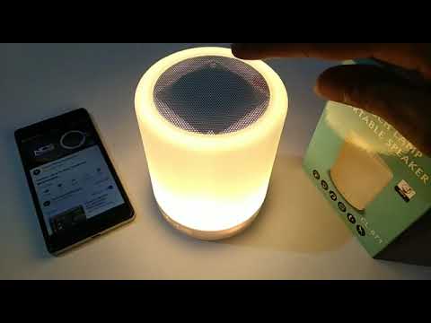 300 mah touch lamp portable speaker