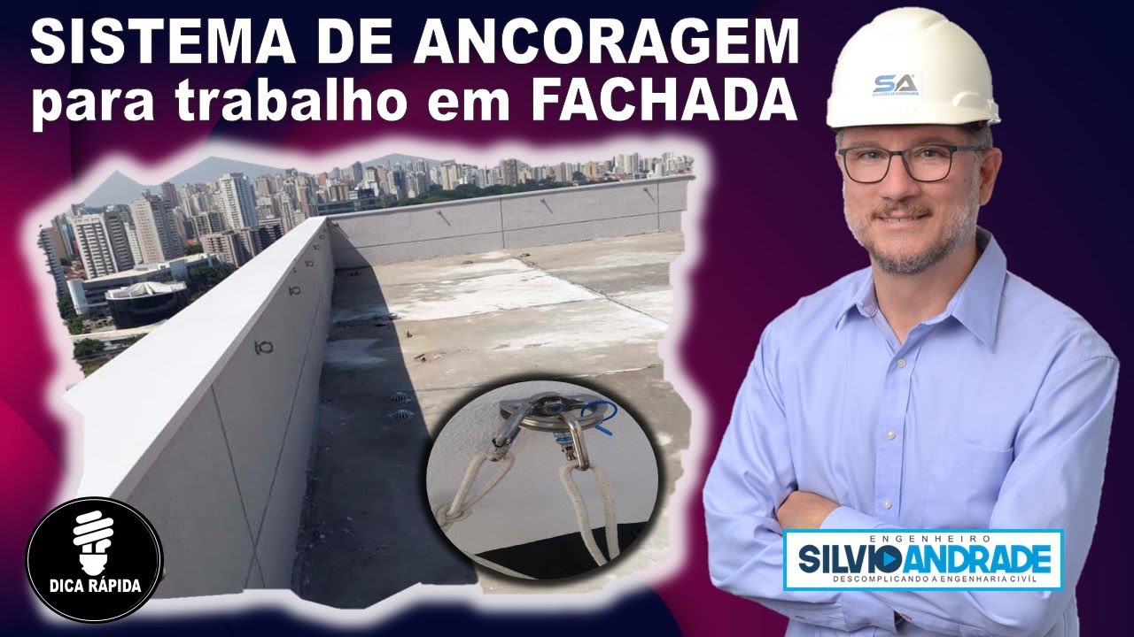Ancoragem predial para trabalhos em fachada