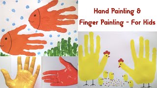 How to make Hand Painting for Kids | Easy Finger Painting | DIY | Crafts At Ease | Craftisode 31