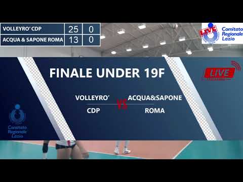 FINALE U19F FIPAV Lazio 2021 - Volleyrò CDP - Acqua&Sapone Roma