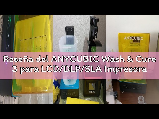Vídeo relacionado con ANYCUBIC Wash & Cure 3 para LCD/DLP/SLA Impresora 3D de Resina, 2 en 1 Cubo de Lavado, Luces de Cuello de Cisne, Ahorro de IPA, Bajo Nivel de Ruido, Tamaño de Lavado 165 * 100 * 180 mm
