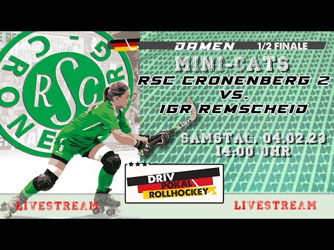 Rollhockey DRIV-Pokal 1/2-Finale Damen 🟢⚪️ Cronenberg II (MiniCats) vs. IGR Remscheid