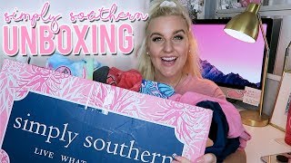 SIMPLY SOUTHERN UNBOXING!! HUGE PREPPY T-SHIRT HAUL || Kellyprepster