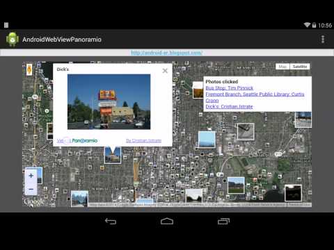 WebView to load Panoramio