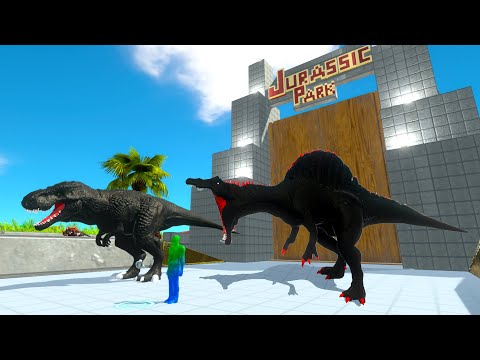 FPS AVATAR + DARK DINOSAUR RESCUE MISSION - Animal Revolt Battle Simulator