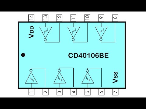 Temperaturüberwachung mit Logikbaustein CD40106BE