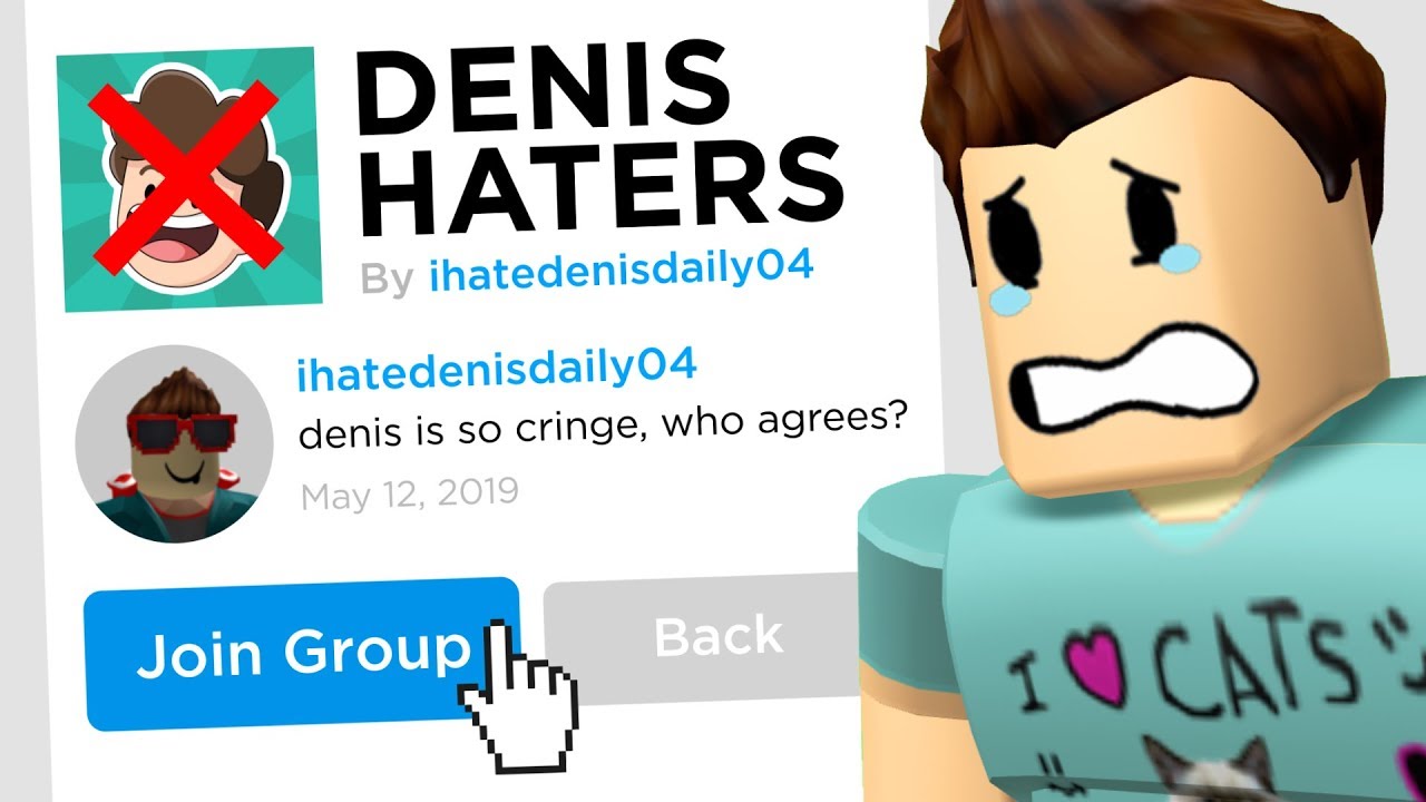 I Joined A Denis Haters Group In Roblox 201tubetv - escape from evil denis in roblox