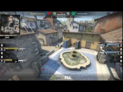 CSGO - GAMBIT vs IMMORTALS - KRAKOW 2017 FINAL HIGHLIGHTS -  CLEVER AND CHEEKY PLAYS