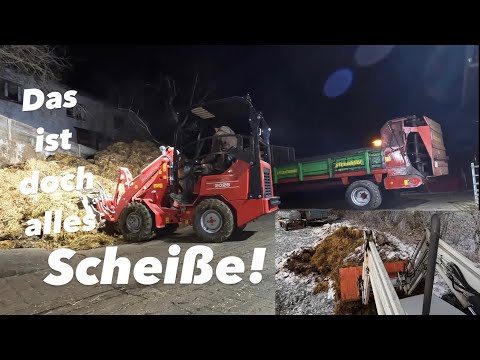 Spreading manure in January | BHTR | Steyr | Schäffer | Strautmann |