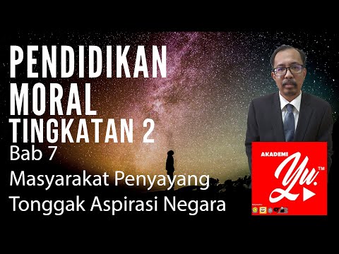 Pendidikan Moral Tingkatan Dua  Bab 7 Masyarakat Penyayang Tonggak Aspirasi Negara