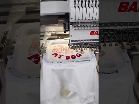 Creating the perfect applique embroidery design with the BAi Embroidery Machine! #shorts