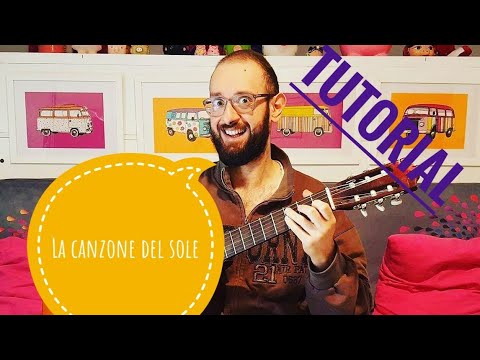Come si suona LA CANZONE DEL SOLE di Lucio Battisti-tutorial chitarra flashmob balconi