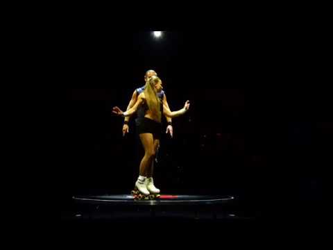 Roller skaters Pavel and Anastasia