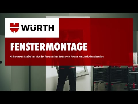 Fachgerechter Einbau von Fenstern mit Multifunktionsbändern von Würth