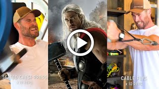 Chris Hemsworth Shows Workout for Thor: Love and Thunder Movie