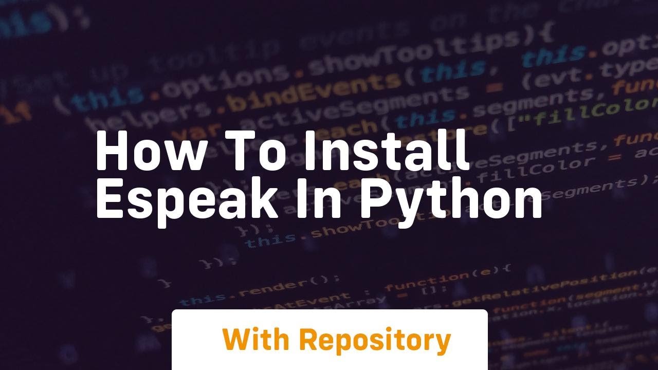 how to install espeak in python