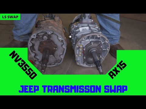 NV3550 to AX15 Jeep Transmission Swap