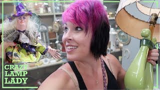 Weird Witch Doll Meets Crazy Lamp Lady | Buying and Reselling