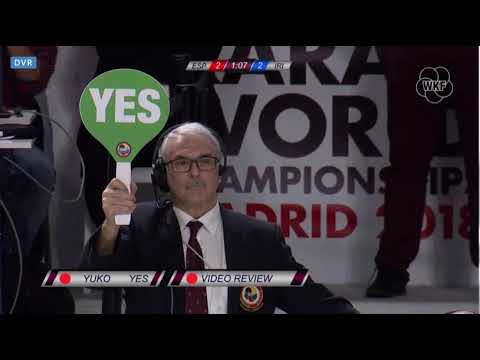 Hamoon Derafshipour: Bronze Match. World Karate Championships 2018, Madrid