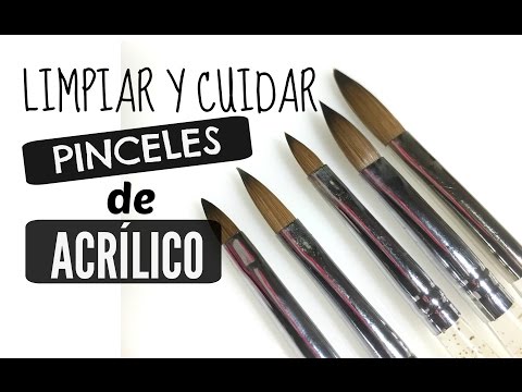 Cómo limpiar y cuidar nuestros pinceles de acrílico