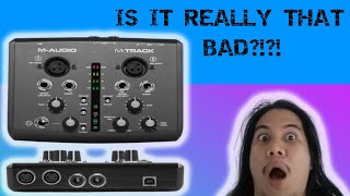 Video thumbnail for Reviewing the M-Audio M-Track Audio Interface by GuitarsandBacon